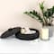 Hello Honey® 11.5" Black Decorative Paulownia Wood Container with Lid